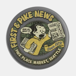 First & Pike News Seattle Pin