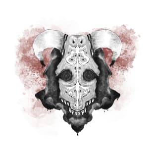 Horned skull demon T-Shirt