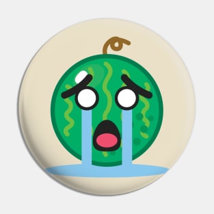 Sad Watermelon Pin