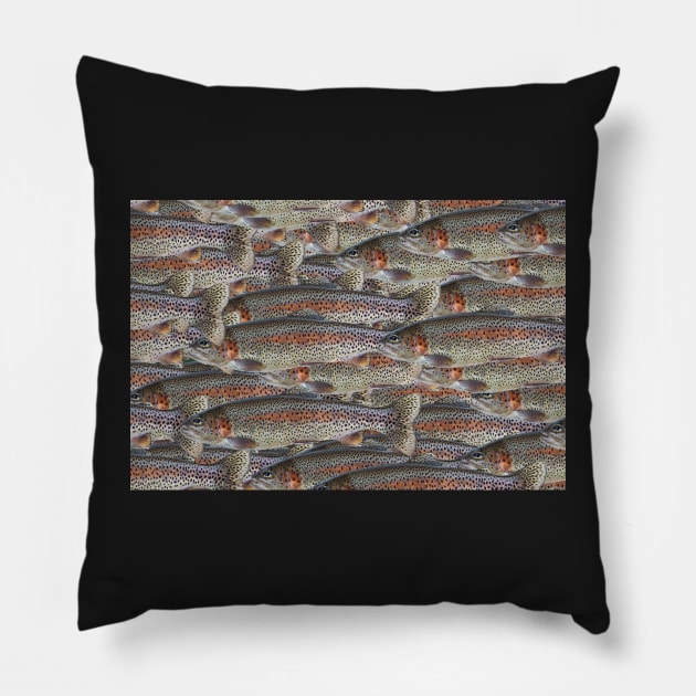 Rainbow Trout Pillow by MagpieSprings