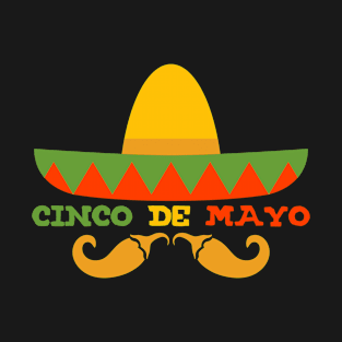 Cinco de Mayo Sombrero and Peppers T-Shirt