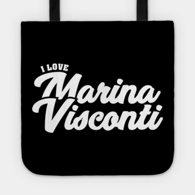 I Love Marina Visconti Celebrity Tragetasche Teepublic De