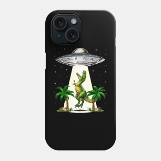 T-Rex Dinosaur Alien Abduction Phone Case