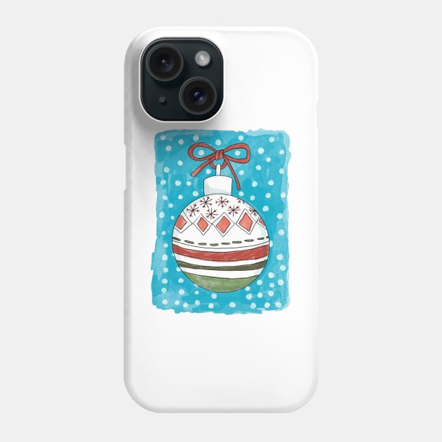 Christmas ornament, Christmas collection Phone Case by Lillieo and co design