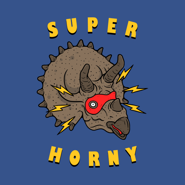 Super Horny Triceratops by dumbshirts