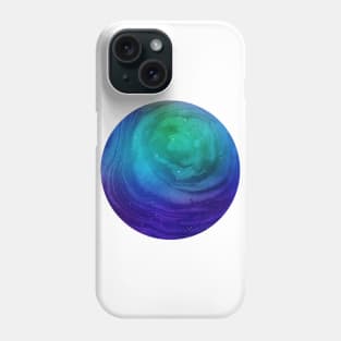 Circular Blue Marble Phone Case