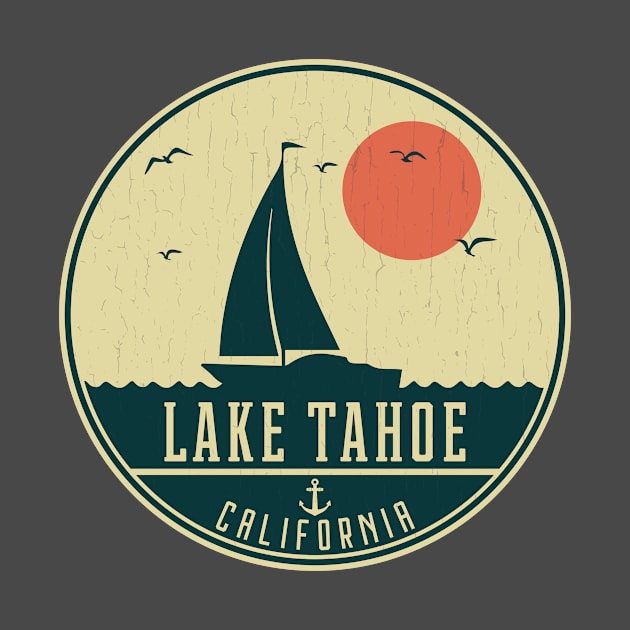 Lake Tahoe California Sailing Design by dk08