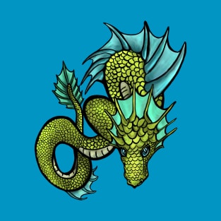 Coiled Green Sea Serpent T-Shirt