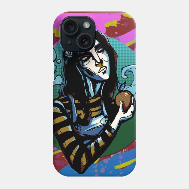 Orange Girl With An Orange Fruit (RED) by CRASHTHEKOI Phone Case by Theorist Club