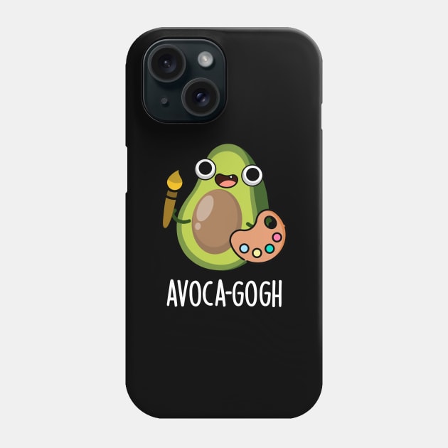 Avoca-gogh Cute Avocado Artist Pun Phone Case by punnybone