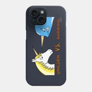 Unicorn Vs. Narwhal Phone Case