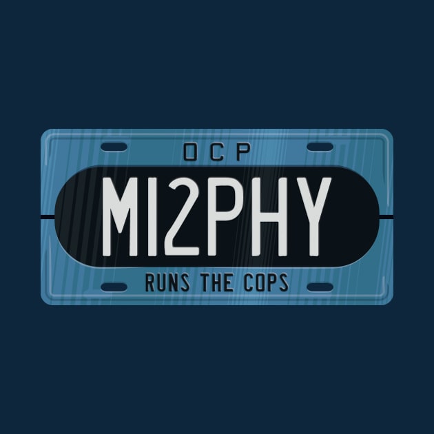 OCP Runs The Cops License Plate by DCLawrenceUK