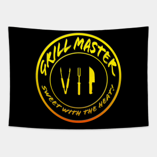 Grill Master VIP Sweet with the Heat color text Tapestry