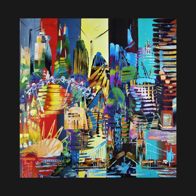 City of London Abstract Painting 620 by artsale