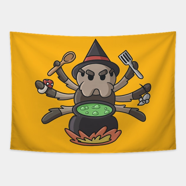 Spider Chef Tapestry by Israelement