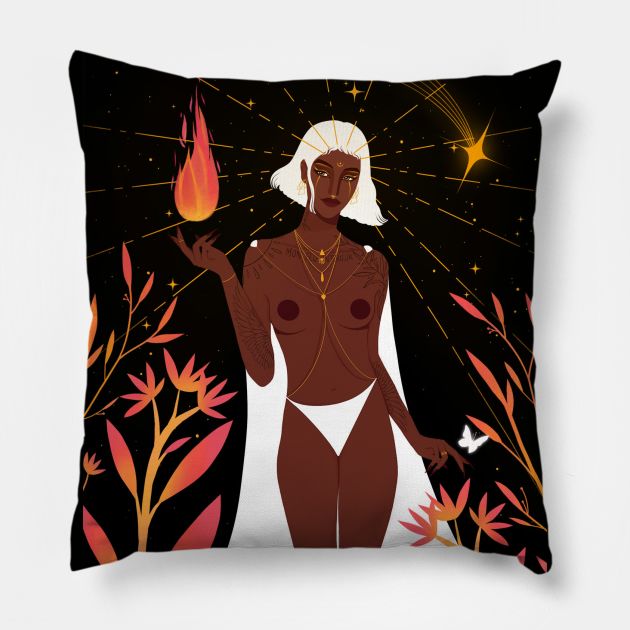 FIRE Pillow by Aurore Thill