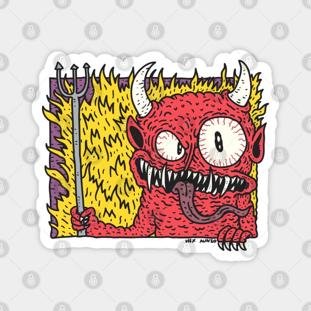 Devil Evil Magnet by hex