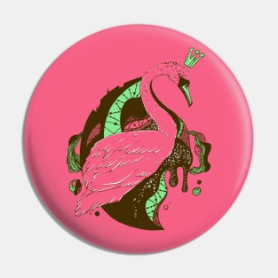 Pink Mint Swan Queen Pin