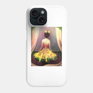 Yellow Ballerina by the Ledge Phone Case