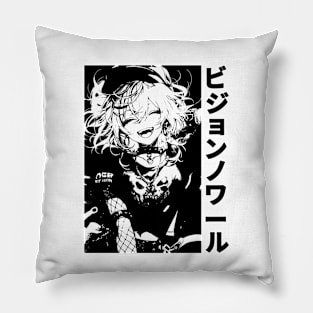 Stylish Anime Girl Manga Aesthetic Streetwear Pillow