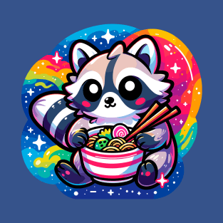 Space Raccoon Ramen T-Shirt