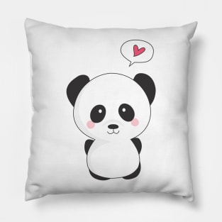 Panda Love Pillow