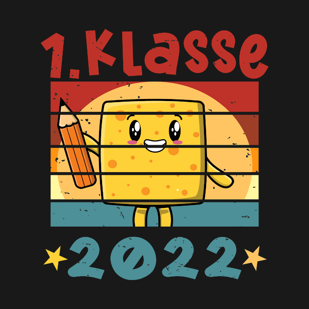 1. Klasse 2022 Kawaii Anime Schulbeginn T shirt by chilla09