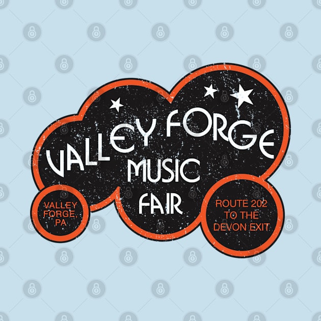 Distressed Valley Forge Music Fair by Tee Arcade