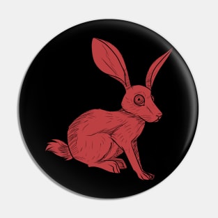 Haunted Red Hare Pin