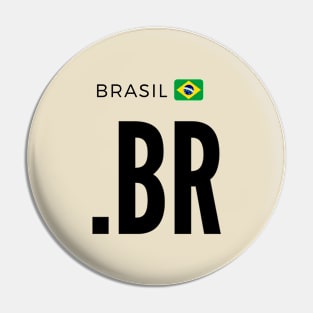 Brazil .BR domain - Brazil Pin