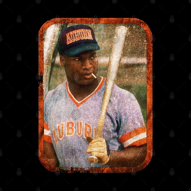 Bo Jackson in Auburn Tigers baseball vintage by gulymaiden