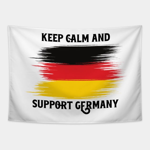 Keep Calm And Support Germany Tapestry by nextneveldesign