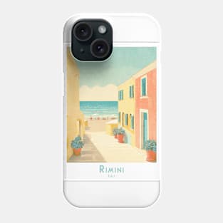 Rimini Italy Vintage Travel Poster Phone Case