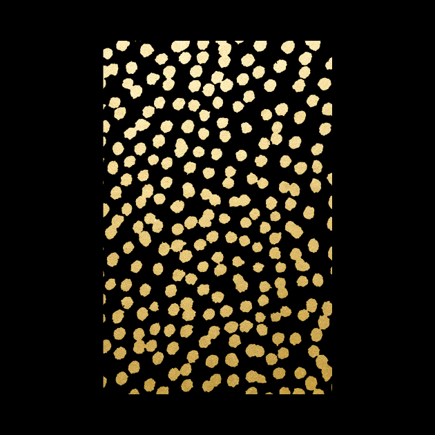 Gold and Black Dot Spot Pattern by evannave