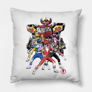 Power Rangers sumi e Pillow