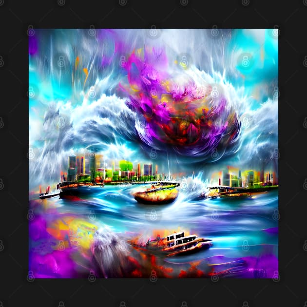 “Cyclone Bomb Over Manhattan” by Colette22