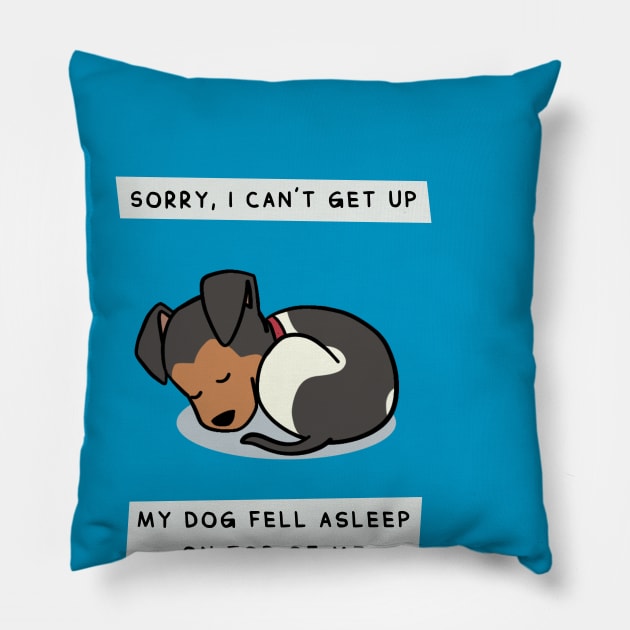 Can't Get Up Pillow by Hey Buddy Comics