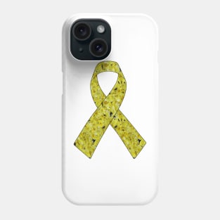 Yellow Flowers Ribbon Phone Case