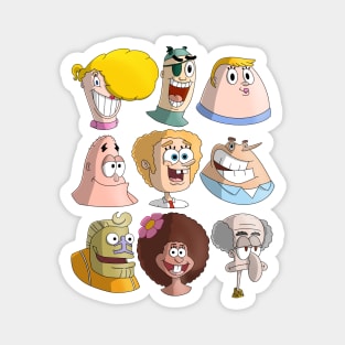 HUMAN Spongebob characters Magnet