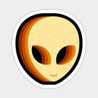 Retro Vintage Alien Magnet