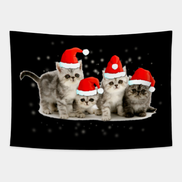 Kittens With Santa Hats Funny Tee Gift Funny Christmas Cat Meme