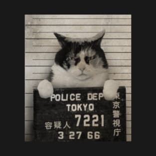 Cat Mugshot by Buck Tee T-Shirt