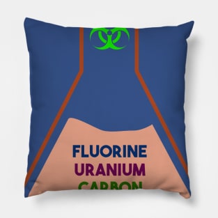 Fluorine Uranium Carbon Potassium (Design 1) Pillow