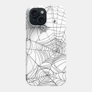 Halloween Spider Webs Face Mask Phone Case