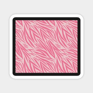 Modern Animal Skin Pattern Zebra Magnet