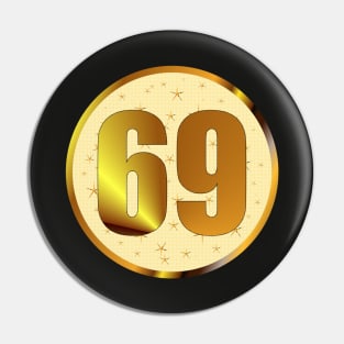 60 s retro vintage Golden Years 69 Pin