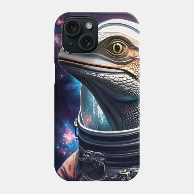 Iguana that reached space Phone Case by CRAZYMAN