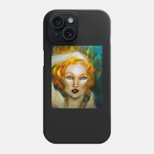 Aithne (fire girl portrait) Phone Case