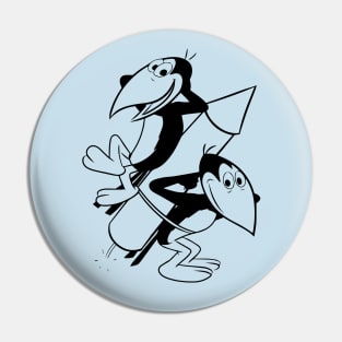 Heckle and Jeckle Pin