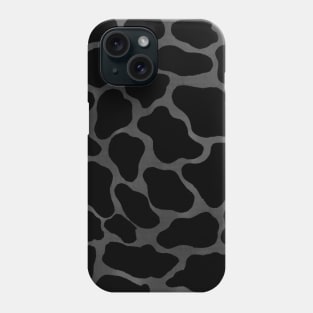 grey cow print Phone Case